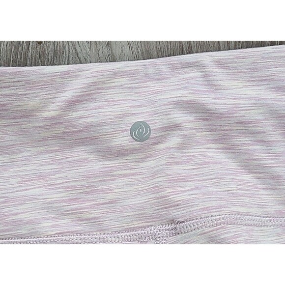 Apana High Waisted Leggings Womens Size Small Light Pink Purple Stretch Pockets - Picture 3 of 5